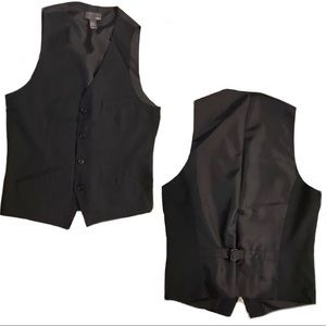 Slim striped suit vest